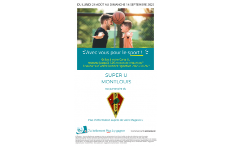 Bons de réductions pour la cotisation 2025-26